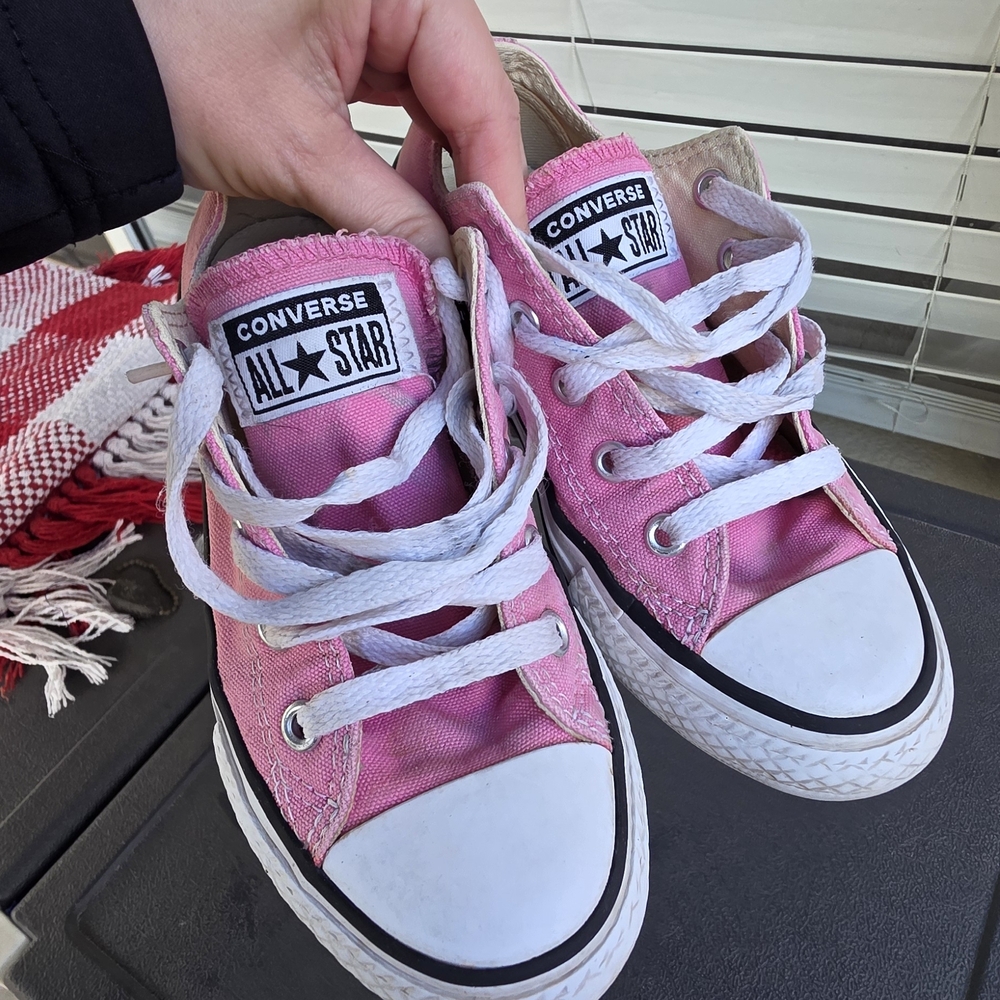 Converse Pink Low-Top Sneakers
